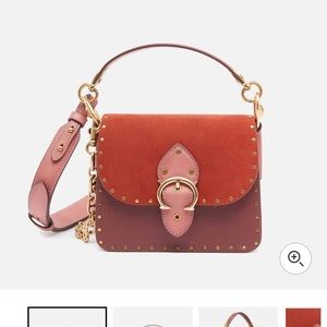 Coach colorblock beat shoulder bag